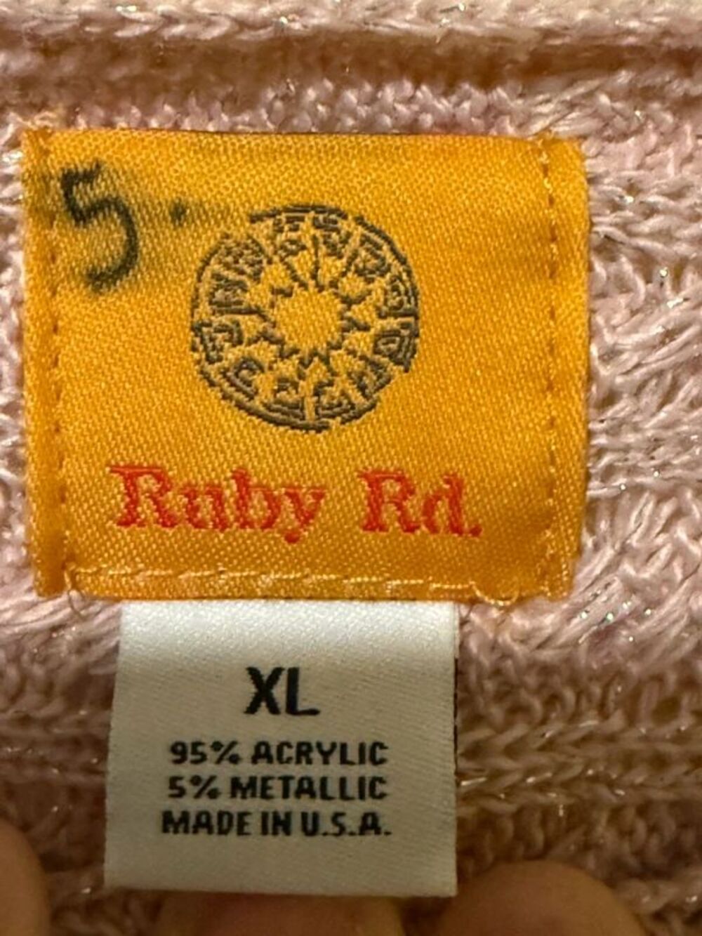 Ruby Rd Women’s Pink Sweater - Picture 3 of 4